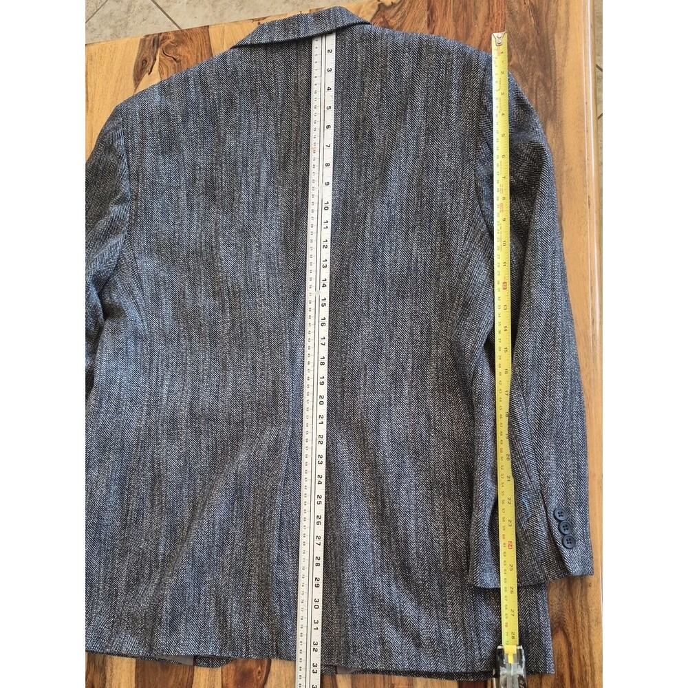 Hagger Imperial Vintage Multi Color 100% Wool Two Button Blazer Sz 46L - Picture 7 of 15